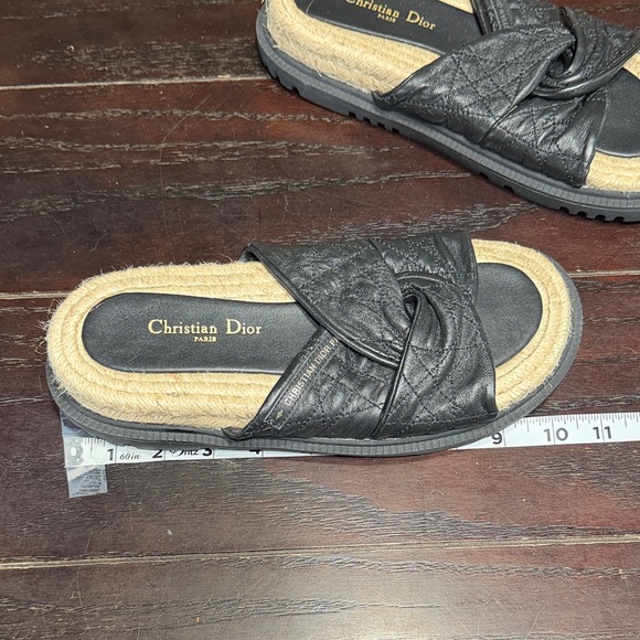 Christian Dior Black and Tan Women's Sandals - Picture 5 of 6